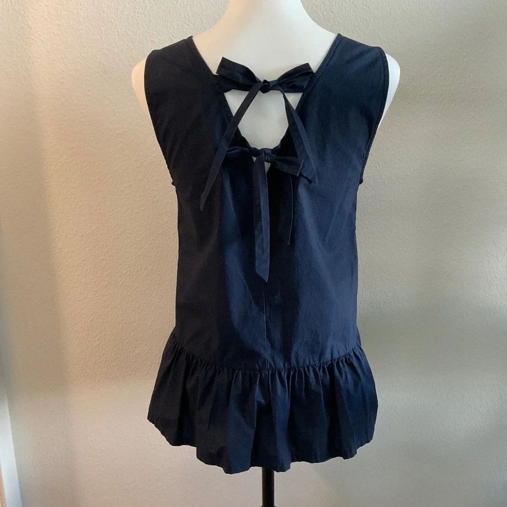 J Crew Navy Blue Sleeveless Top Size Extra Small